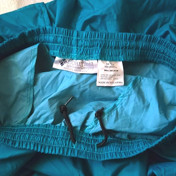 VNTG Columbia Teal Sportswear Windbreaker Pants - Picture 5 of 13